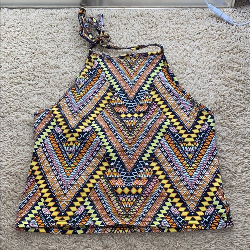 cropped halter top